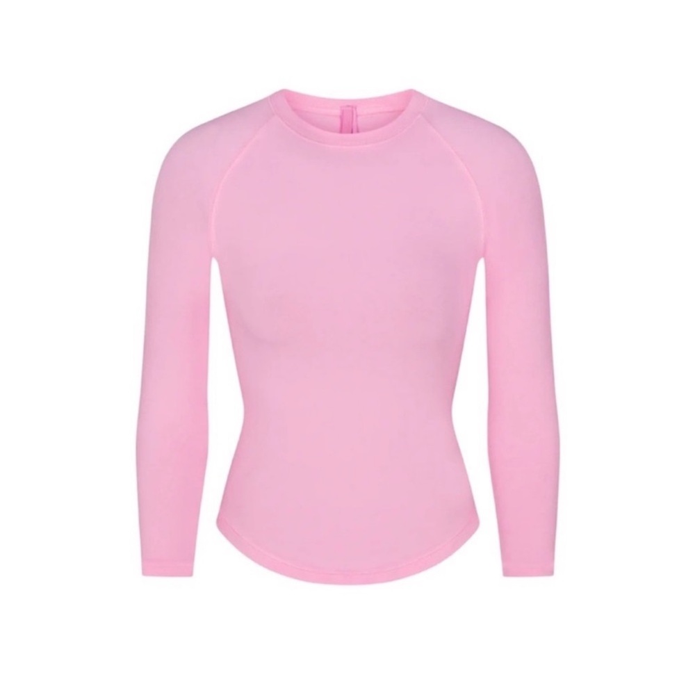 NWT Size S SKIMS New Vintage Raglan Long Sleeve T Shirt - Cotton Candy